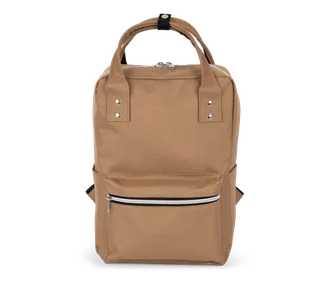 Kimood Urban backpack in Light Camel, voorkant