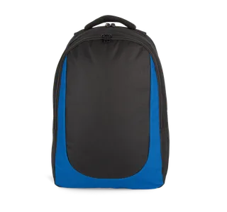 Kimood Sport backpack in Black / Royal Blue, voorkant