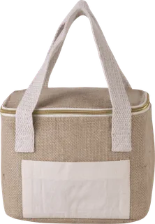 Kimood Jute cool bag - small size in Natural, voorkant