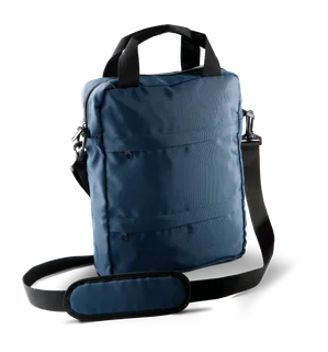 Kimood Verticale messenger tas in Navy, voorkant