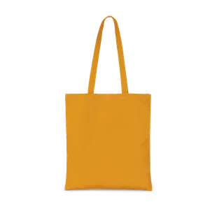 Kimood Klassieke shopper van biologisch katoen in Curcuma, voorkant
