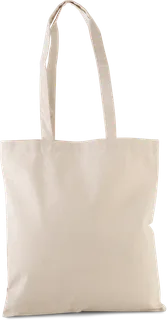 Kimood Klassieke shopper van biologisch katoen in Natural, voorkant