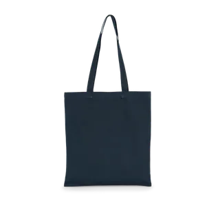 Kimood Klassieke shopper van biologisch katoen in Navy Blue, voorkant