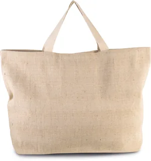 Kimood Grote, rustieke shopper/reistas in Rustic Natural, voorkant