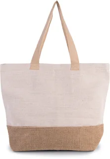 Kimood Rustieke shopper/reistas in Rustic Natural / Natural, voorkant