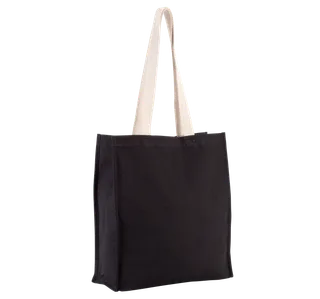 Kimood Shopper met plooi in Black, voorkant