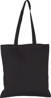 Kimood Shopper van canvaskatoen in Black, voorkant