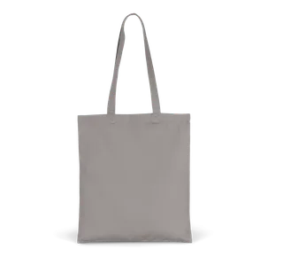 Kimood Shopper van canvaskatoen in Metal Grey, voorkant