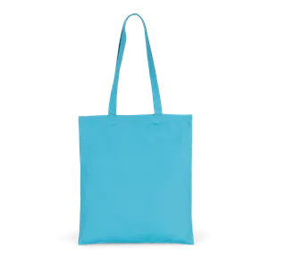 Kimood Shopper van canvaskatoen in Lagoon, voorkant