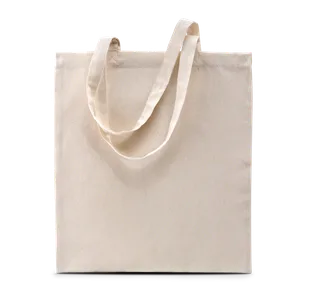 Kimood Organic cotton shopping bag in Natural, voorkant