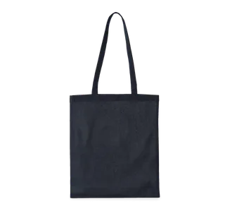 Kimood Organic cotton shopping bag in Navy Blue, voorkant