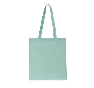 Kimood Organic cotton shopping bag in Ice Mint, voorkant
