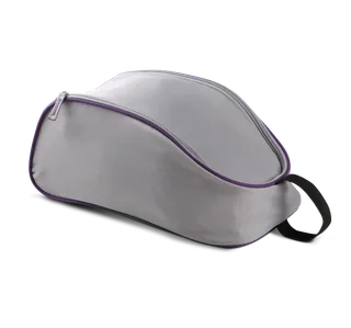 Kimood Shoes bag in Light Grey / Purple, voorkant