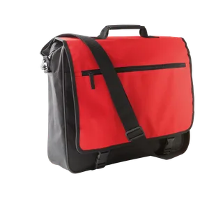 Kimood Documententas met overslag in Black / Red, voorkant