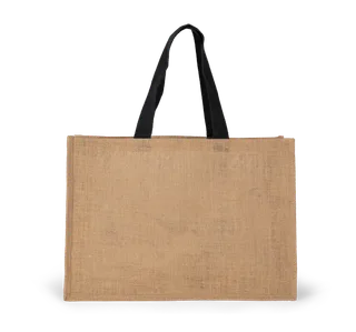 Kimood XL shopper in Natural / Black, voorkant