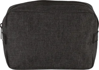 Kimood Toiletry bag in Dark Grey Heather, voorkant