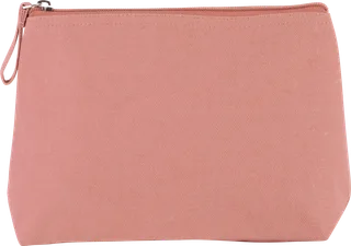 Kimood Toilettas van canvaskatoen in Dusty Pink, voorkant