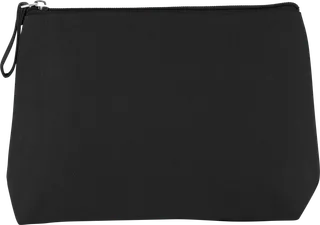 Kimood Toilettas van canvaskatoen in Black, voorkant