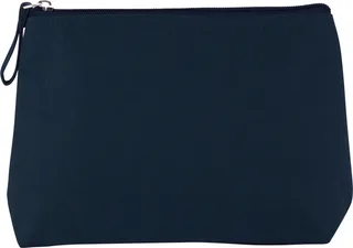 Kimood Toilettas van canvaskatoen in Midnight Blue, voorkant