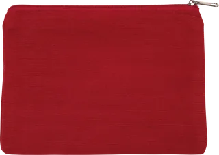 Kimood Etui van jute/katoen in Crimson Red, voorkant