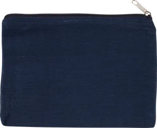 Kimood Etui van jute/katoen in Midnight Blue, voorkant
