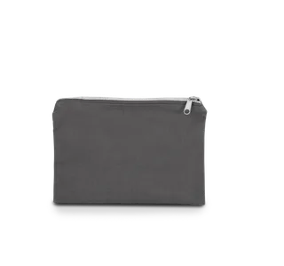 Kimood Etui van canvaskatoen - middelgroot model in Grey / Silver, voorkant