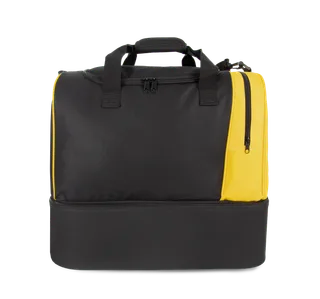 Kimood Sporttas met stevige bodem in Black / Yellow, voorkant