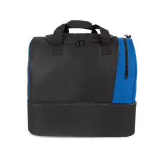 Kimood Sporttas met stevige bodem in Black / Royal Blue, voorkant