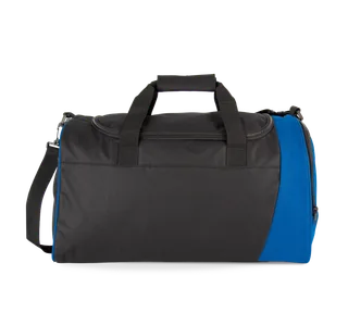 Kimood Tweekleurige sporttas in Black / Royal Blue, voorkant