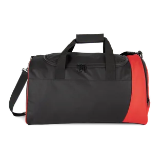 Kimood Tweekleurige sporttas in Black / Red, voorkant