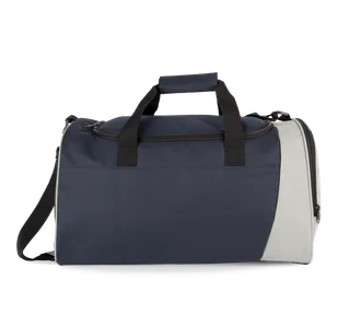 Kimood Tweekleurige sporttas in Navy / Light Grey, voorkant