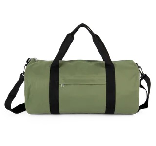 Kimood Gerecycleerde buisvormige tas met zak op de voorkant in Matcha Green, voorkant