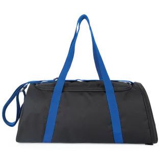 Kimood Sport bag with shoes holder compartment in Black / Royal Blue, voorkant
