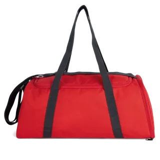 Kimood Sport bag with shoes holder compartment in Red / Dark Grey, voorkant