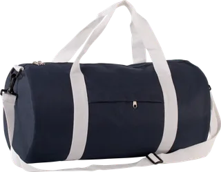 Kimood Cilindervormige reistas in Navy / Natural White, voorkant