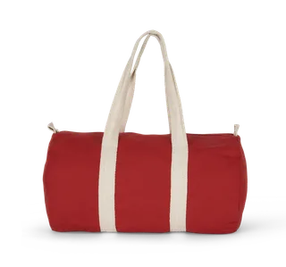 Kimood Reistas van katoencanvas in Arandano Red / Natural, voorkant