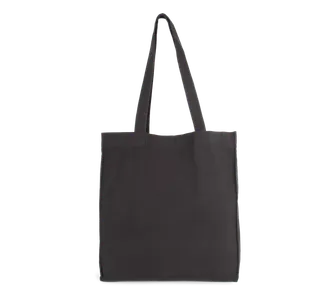 Kimood Tote bag with gusset in Washed Black, voorkant