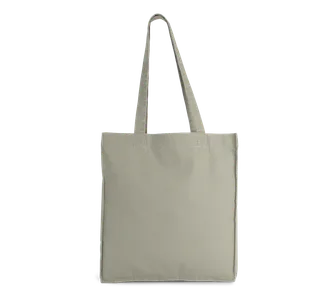 Kimood Tote bag with gusset in Washed Green Clay, voorkant