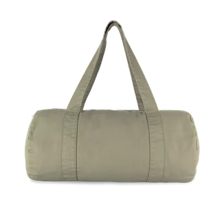 Kimood Tube bag organic cotton in Washed Green Clay, voorkant