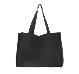 Kimood Grote shopper van gerecycled katoen. in Black Night, voorkant