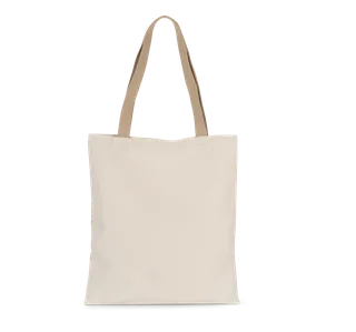 Kimood Gerecyclede shopper in Ecume / Hemp, voorkant