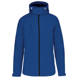 Kariban Ladies' detachable hooded softshell jacket in Dark Royal Blue, voorkant