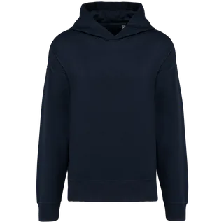 Kariban Oversized fleece sweater met capuchon in Navy, voorkant
