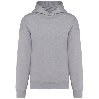 Kariban Oversized fleece sweater met capuchon in Oxford Grey, voorkant