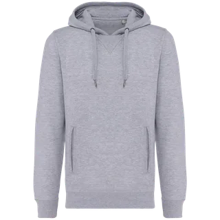 Kariban Ecologische uniseks sweater met capuchon in Oxford Grey, voorkant