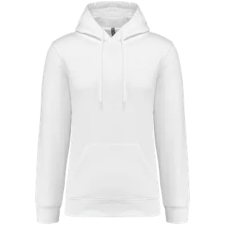 Kariban Unisex Hooded Sweatshirt in White, voorkant