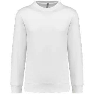 Kariban Sweater ronde hals 80/20 uniseks in White, voorkant