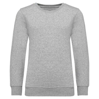 Kariban Kindersweater met ronde hals in Oxford Grey, voorkant