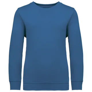 Kariban Kindersweater met ronde hals in Light Royal Blue, voorkant