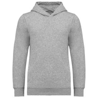 Kariban Kids' hooded sweatshirt in Oxford Grey, voorkant